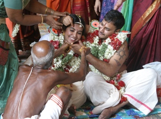 Non-traditional mauling of the bride